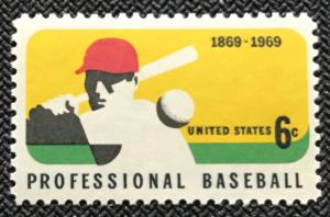 US #1381 MNH Single Professional Baseball SCV $.55 L3