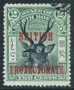North Borneo, Sc #106, 2c Used