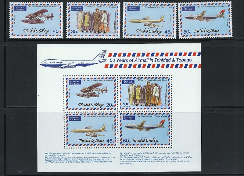 Trinida & Tobago Scott 268-271a  MNH Complete Set