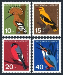 Germany B388-B391,MNH.Michel 401-404, Hoopoe,Golden oriole,Bullfinch,Kingfisher.