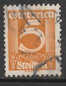 Austria 307: 5g Numeral, used, F-VF