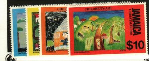 Jamaica #760-3 MNH Childrens Art Christmas 1991