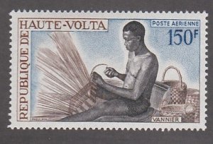 Burkina Faso # C64, Basket Weaver, Mint NH, 1/2 Cat.