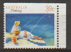 Australia SG 1179a FU - booklet stamp top right imperf - ...