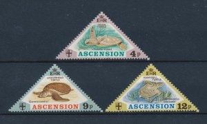 [58974] Ascension 1973 Marine life turtles hawksbill green turtle Triangles MNH