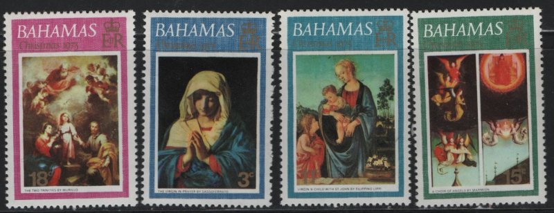 BAHAMAS 352-355, (4) SET, MNH, 1973 Christmas type