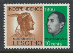 Lesotho  SG 108  Mint Hinged  Independence 