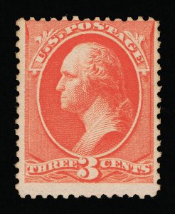 AFFORDABLE GENUINE SCOTT #214 FINE MINT OG NH 1887 ABNC 3¢ VERMILION #11489