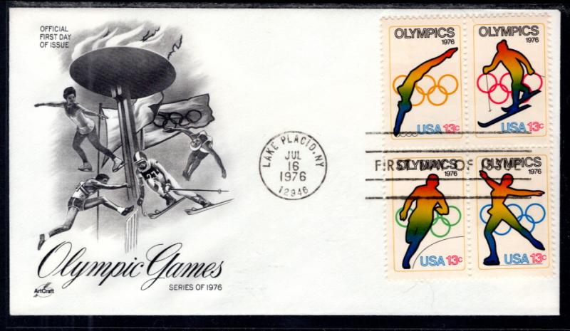 US 1698a Summer Olympics Artcraft U/A FDC