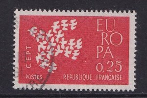 France  #1005  cancelled 1961   Europa  25c
