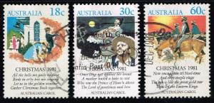 Australia #811-813 Christmas Carols Set of 3; Used (1.80)