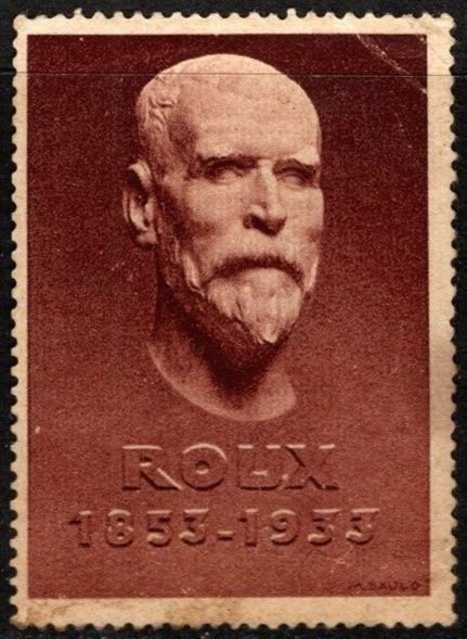 1920's France Poster Stamp Pierre Paul Émile Roux Co-Founder Pasteur In...