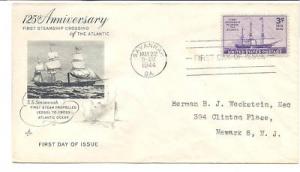 923 Steamship Artcraft  Savannah, TAD, FDC