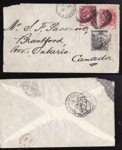 Cape of Good Hope cover #14303-Wynberg De 16 1896-numeral cancel (6)to Canada-B/