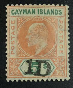 MOMEN: CAYMAN ISLANDS SG #19 1907 MINT OG NH £275++ LOT #64695
