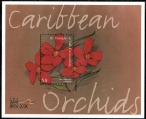 St.Vincent Grenadines MNH S/S 2778 Orchids 2000
