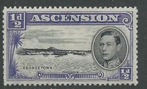 Ascension # 40 George VI -- ½d. perf. 13 (1) Unused VLH