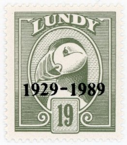 (I.B) Cinderella Collection : Lundy Puffin Post Anniversary 19p