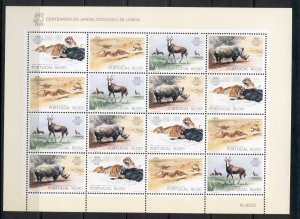 Portugal 1984 Lisbon Zoo Centenary sheet MUH