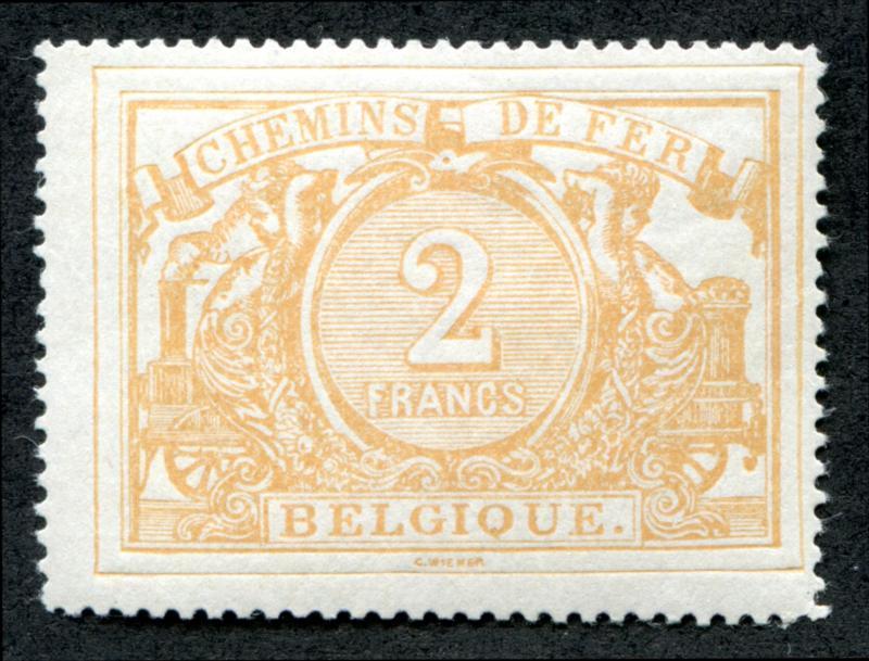 BELGIUM Q15 MINT NH, 2F YELLOW BUFF PARCEL POST