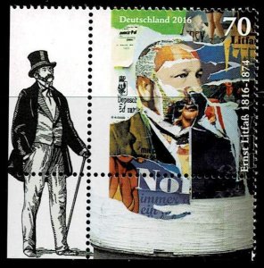 Germany 2016,Sc.#2896 MNH. 200th Anniversary of the Birth of Ernst Litfaß