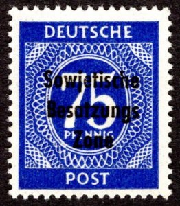 1948, Germany, 75pf, MH, Sc 10N20