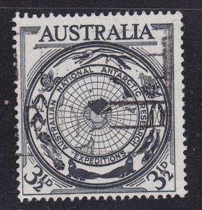 Australia - 1954 Aust. Antarctic Research 3 1/2d- Used