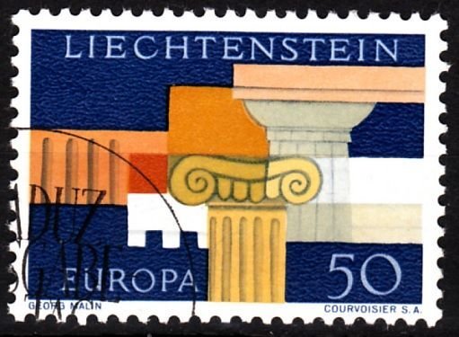 LIECHTENSTEIN 1963 EUROPA. Single, Used / CTO