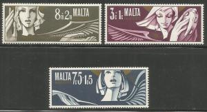 MALTA,B10-B12 MNH, MILIED 1972