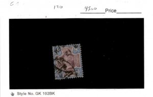 Great Britain, Postage Stamp, #120 Used, 1887 Queen Victoria (AI)