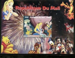 MALI  DISNEY ALICE IN WONDERLAND  OLYMPICS SOUVENIR SHEET MINT NEVER HINGED