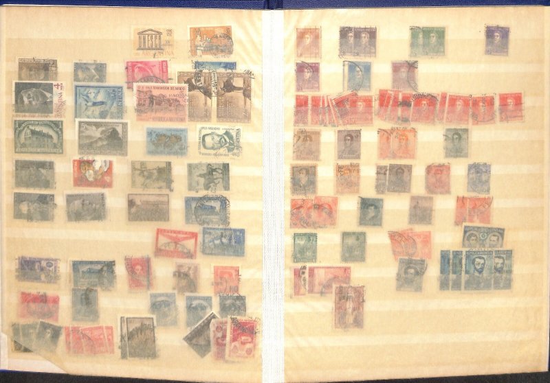 Argentina Stamp Collection in Lighthouse Stockbook 16 Pages, Nice Selection (BO)