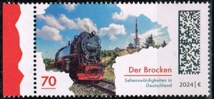 Germany 2024, Sc.# MNH, The Brocken and Train, Michel#3817