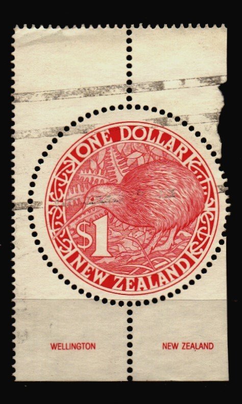 New Zealand Used Scott 1027 w/torn side