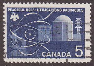 Canada 449 Candu Atomic Reactor 5¢ 1966