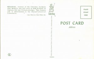 1980 FDC, #1859, 19c Sequoyah, postcard