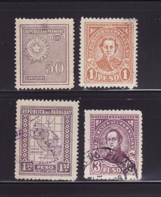 Paraguay 284, 289, 291, 296 U Various (B)