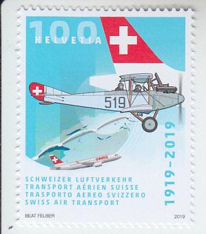 2019 Switzerland Swiss Air Transport (Scott NA) MNH
