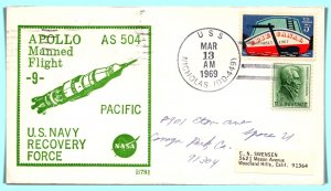 U.S. Navy Recovery Force Apollo 9 U.S.S. Nicholas FDC