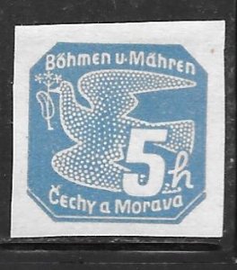 Czechoslovakia Bohemia and Moravia P2: 5h Carrier Pigeon, MH, F-VF