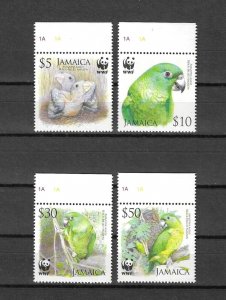 JAMAICA 2006 WWF SG 1121/4 MNH