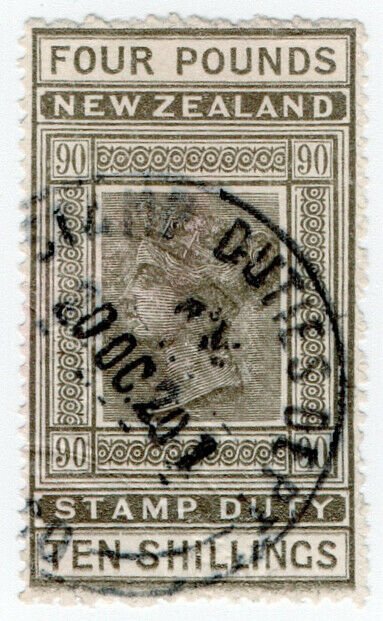 (I.B) New Zealand Revenue : Stamp Duty £4 10/-