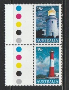 2002 Australia - Sc 2049a - MNH VF - 1 pair - Lighthouses