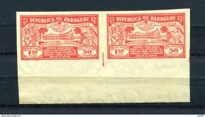 Paraguay 1930 Sc B4 MH Imperf PROOF Pair 13449