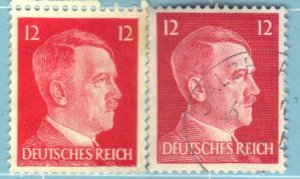 GERMANY  SC #511B USED 12pf 1942 HITLER