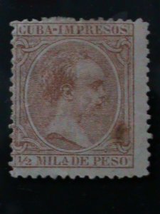 ​CUBA-1894 sc#152 KING ALFONSO XIII-MLH -VF-130 YEARS OLD-20C-LAST ONE
