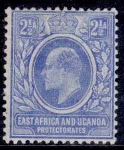 EAST AFRICA and UGANDA EDVII SG4, 2½a blue, M MINT. Cat £13.