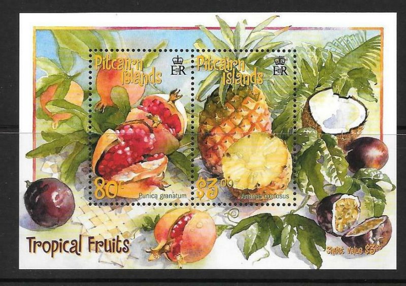 PITCAIRN ISLANDS SGMS595 2001 FRUITS MNH