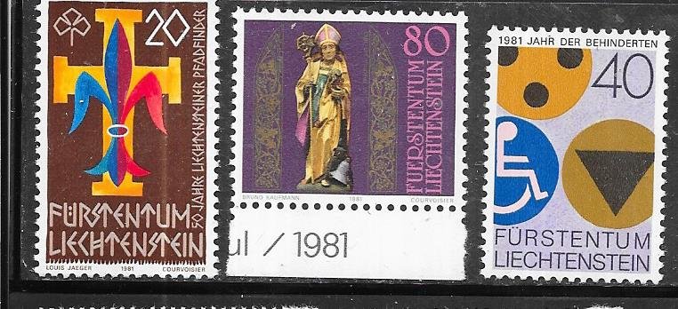 Liechtenstein #711-714 (MNH)  CV $1.90
