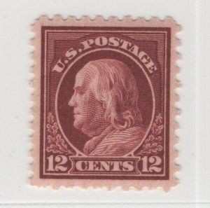 #435 12c Claret Brown VF OG NH Rich Color CV. $65  (JH 5/19/21) GP